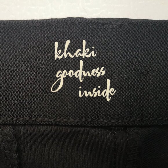 Dockers Ladies Size 12 Black Straight Legs Zipper & 2 Clasp Closure Capri Pants - Picture 5 of 14